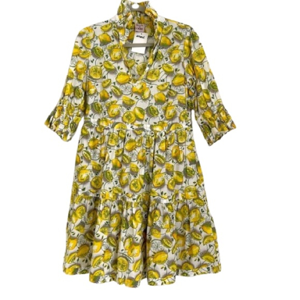 NWT Lemon Ruffle Dress